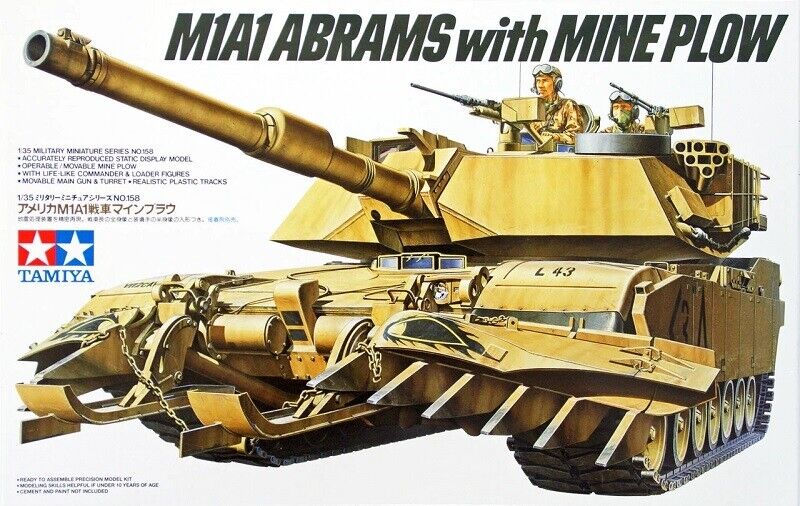 U.S. M1A1 Abrams W/ Mine Plow
