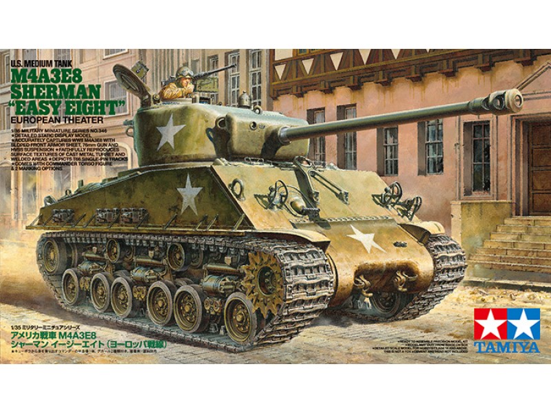 US M4A3E8 Sherman Easy Eight Tank European Theater