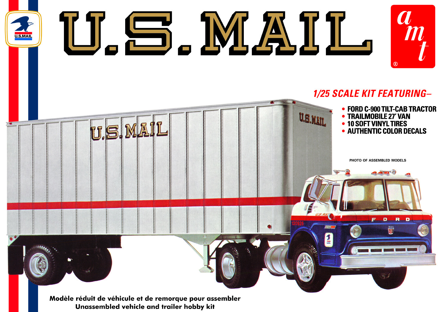 US Mail Ford C600 Tilt-Cab Tractor w/Trailer