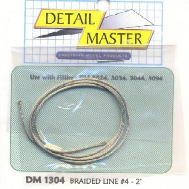 Detail Master 1/24-1/25 2ft. Braided Line #4 (.045")