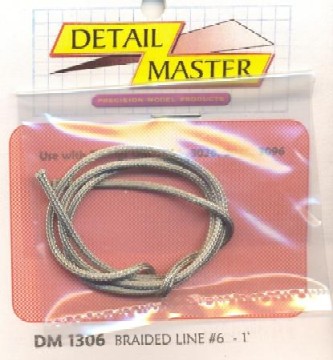 Detail Master 1/24-1/25 Braided Line #6 (.080"/1ft.)