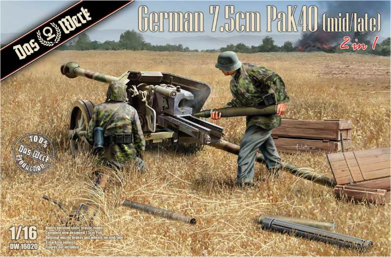 German 7.5cm PaK40 (mid/late) (2 in 1)