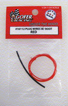 Gofer Racing 1/24-1/25 Red Plug Wire 2ft. w/Boot