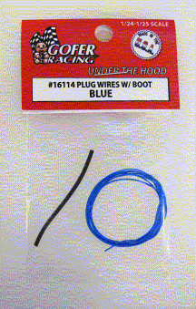 Gofer Racing 1/24-1/25 Blue Plug Wire 2ft. w/Boot