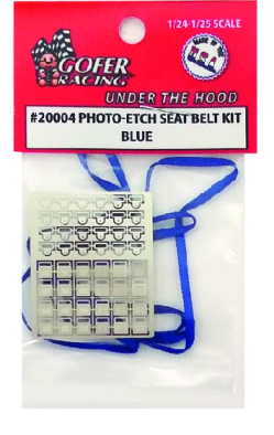 Gofer Racing 1/24-1/25 Photo-Etch Blue Seatbelt