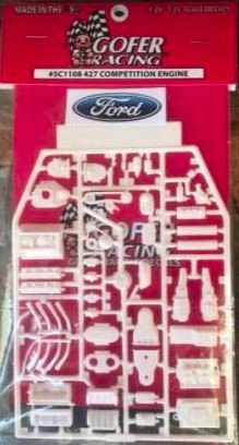 Gofer 1/24-1/25 Ford 427 Competition Engine Plastic Kit