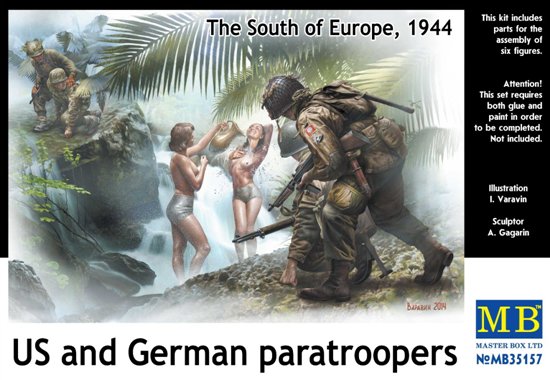 U.S. and German Paratroopers, the South of Europe 1944  U.S. and German Paratroopers, the South of Europe 1944