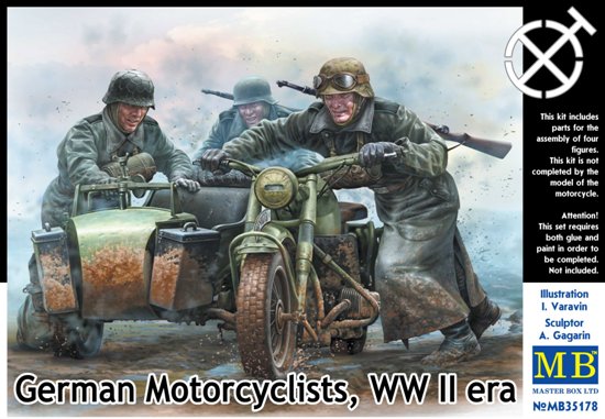 German Motorcyclists, WWII Era  German Motorcyclists, WWII Era