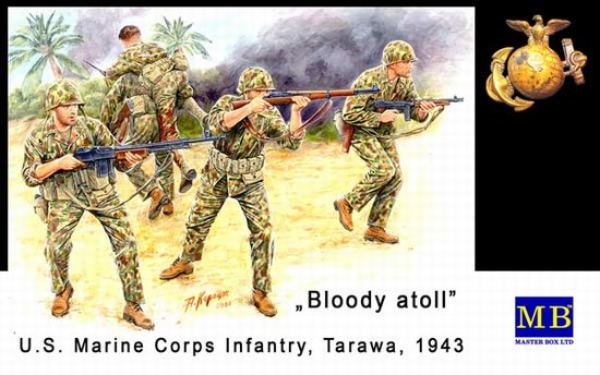U.S. Marine Corps Infantry, Tarawa, November 1943 - 5 Figures