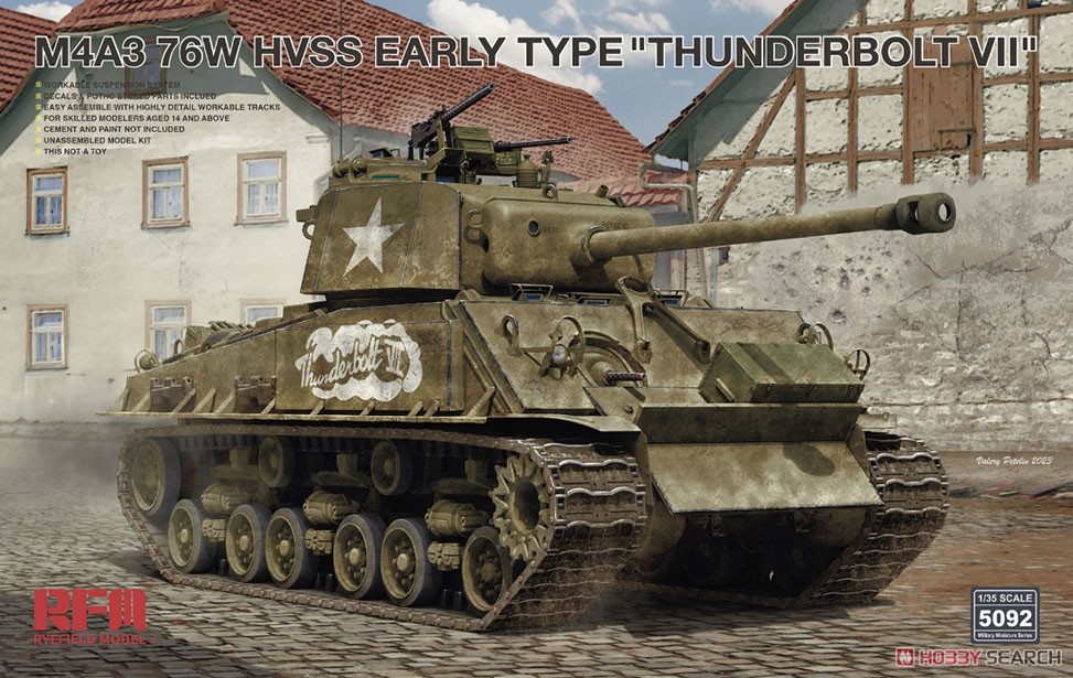 M4A3 76W HVSS Early Type `Thunderbolt VII`